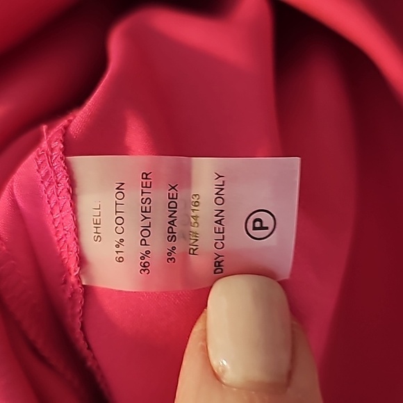 Calvin Klein faux wrap ruffle hem sz 2 pink dress Easter Spring - Picture 11 of 11